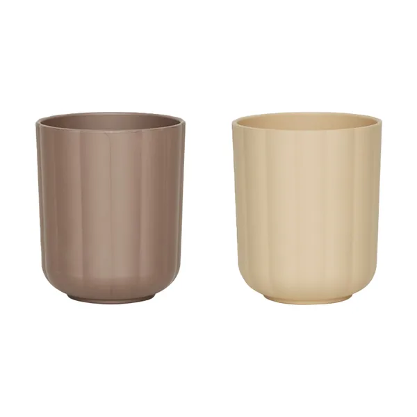 Pullo kopp 2-pack, Taupe-vanilla