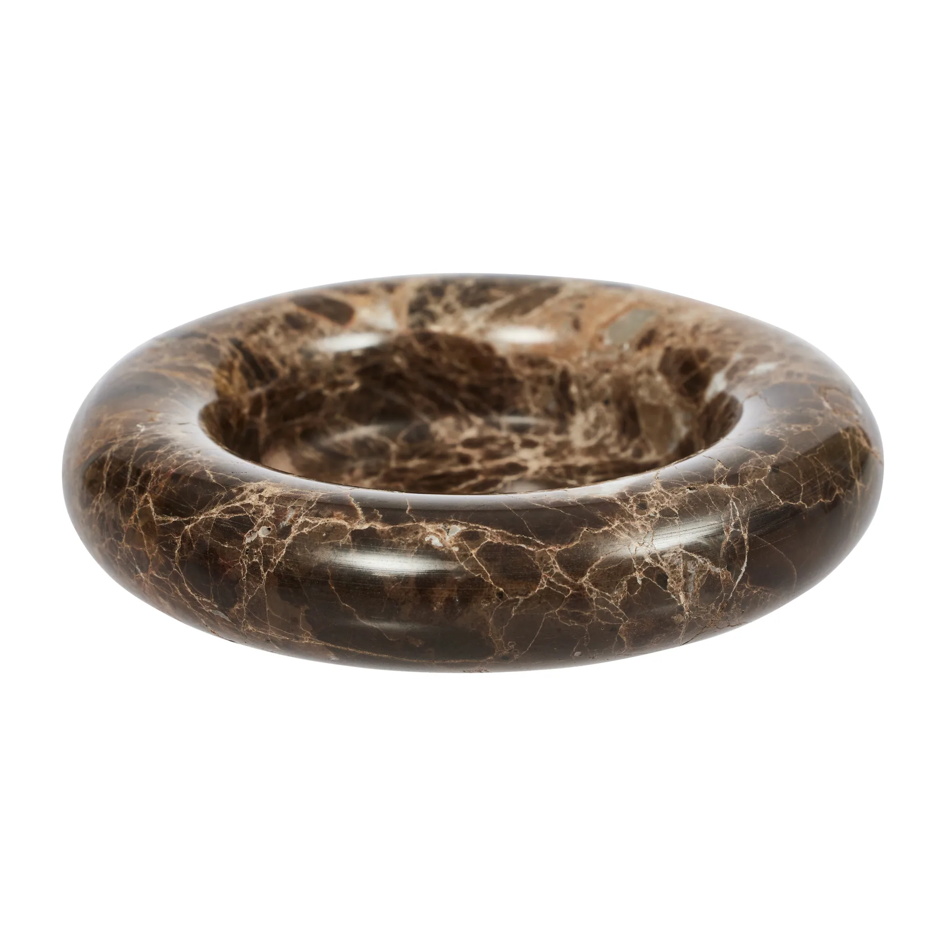 OYOY Savi marmor lysestage large Ø13,8 cm Choko