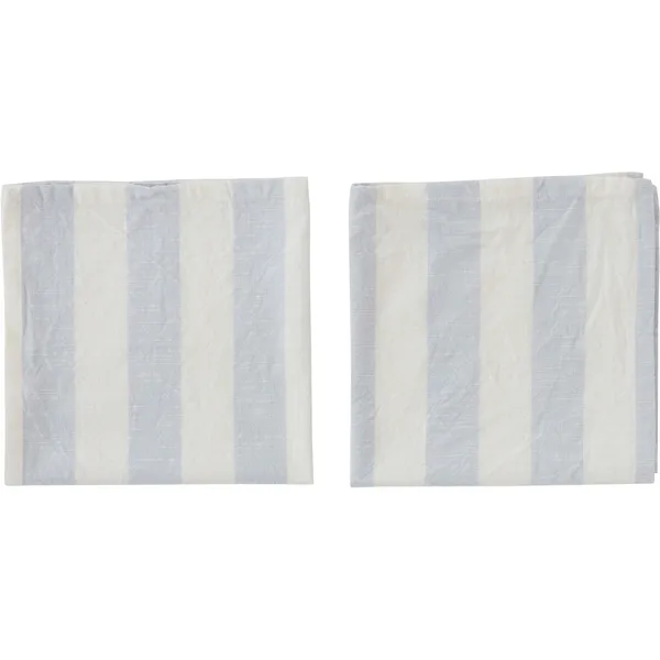 Striped servett 45x45 cm 2-pack, Ice
