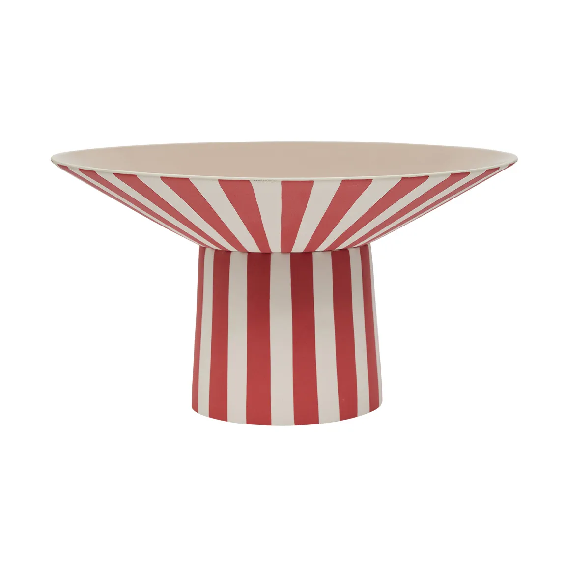 OYOY Toppu centerpiece høj Ø30x17 cm Red-peach
