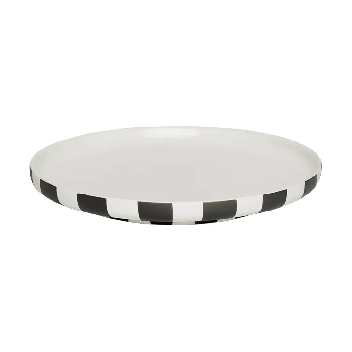 OYOY Toppu frokosttallerken Ø20 cm Black-white