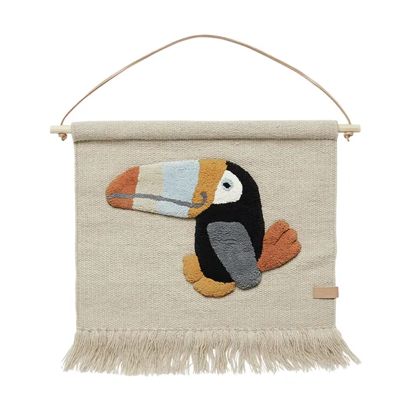 Toucan väggdekoration 47x48 cm, Clay