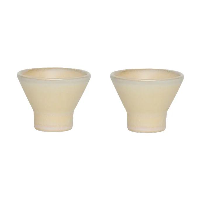 OYOY Yuka &auml;ggkopp 2-pack Butter