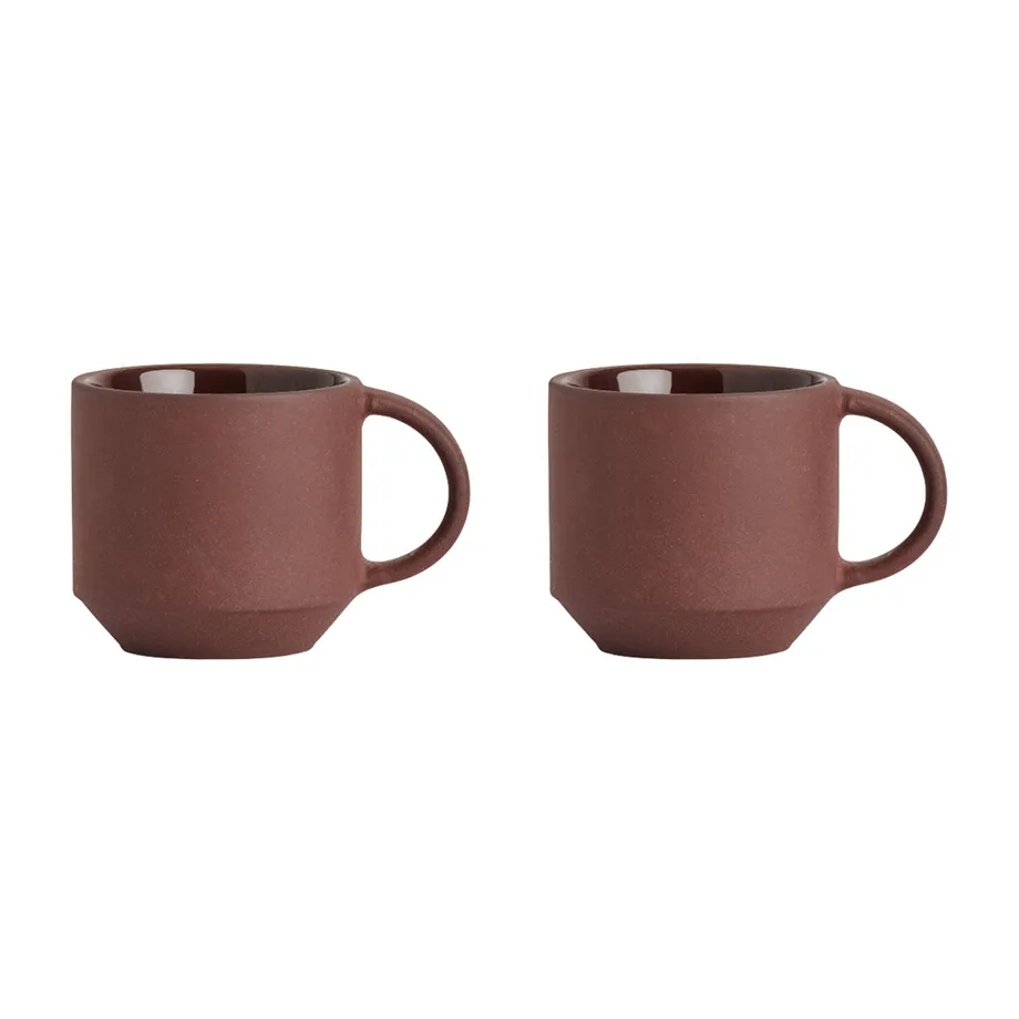 OYOY Yuka espressokop 2-pak Dark (brun) billede