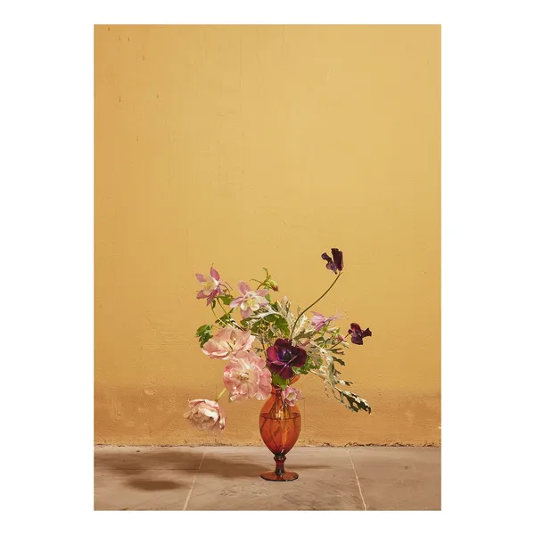 Blomst 02 Ochra poster, 30x40 cm