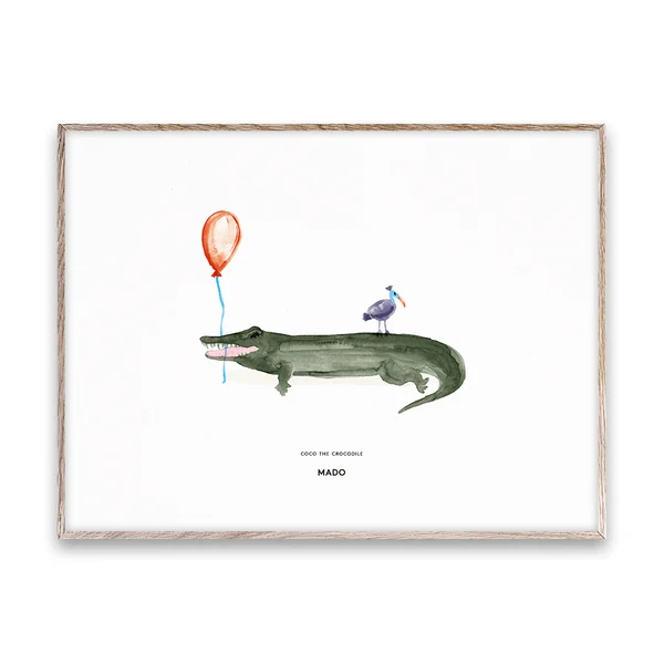Coco the Crocodile poster, 30x40 cm