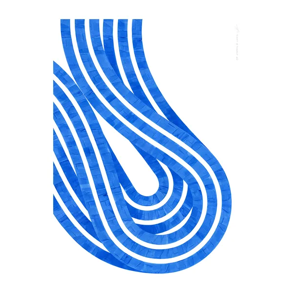 Entropy Blue 02 poster, 30x40 cm