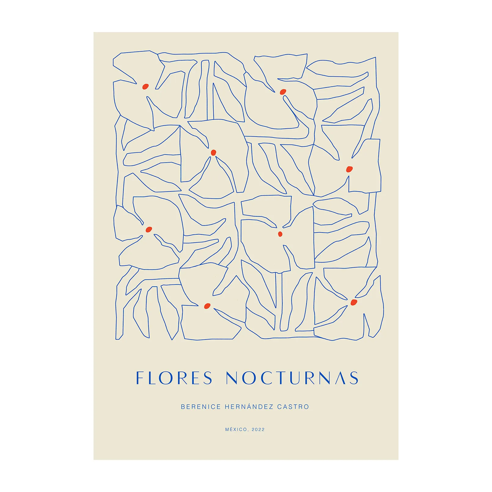 Paper Collective Flores Nocturnas 01 plakat 30x40 cm