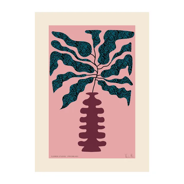 Flower Studies 01 (Prickblad) poster, 30x40 cm