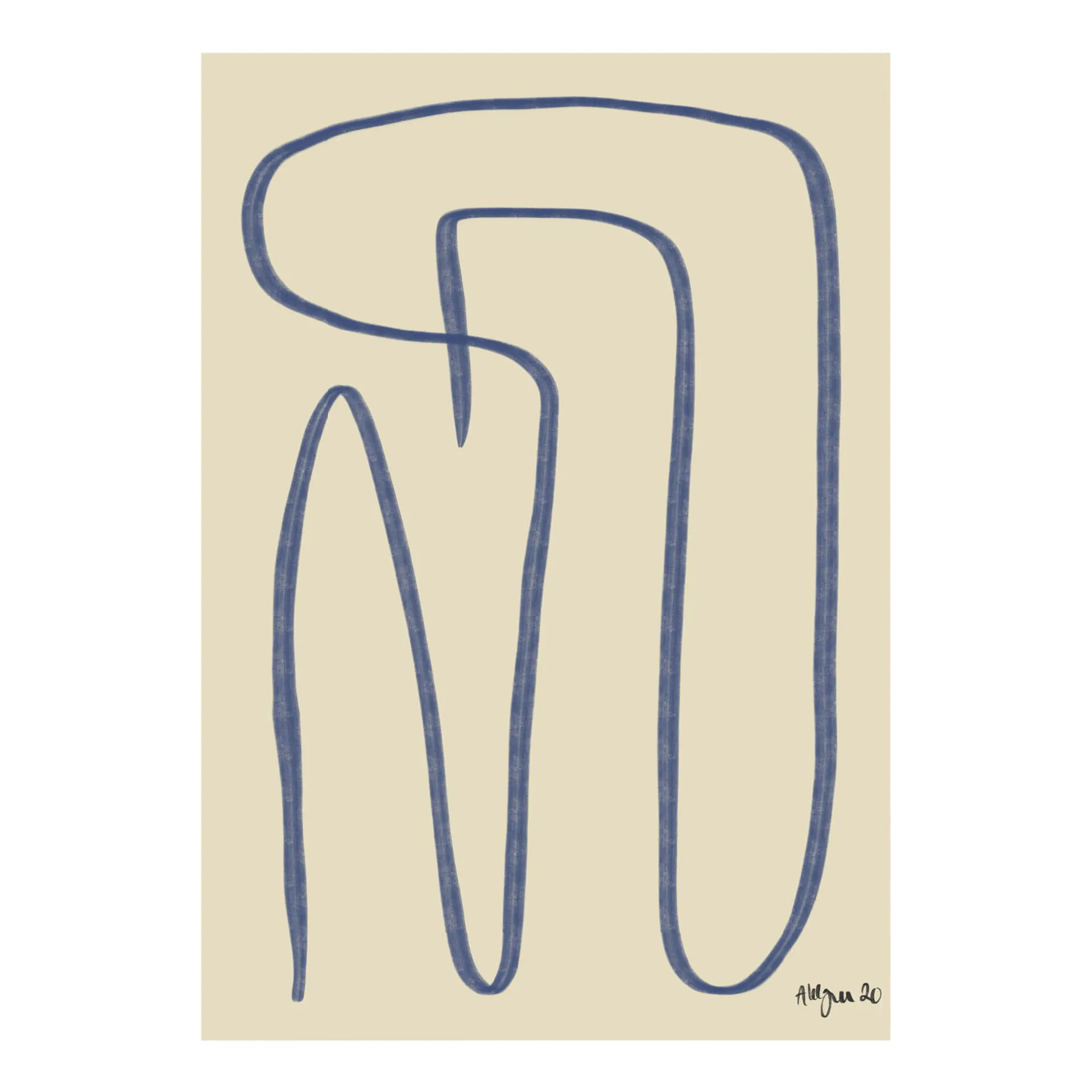 Paper Collective Poster Different Ways bleu cm
