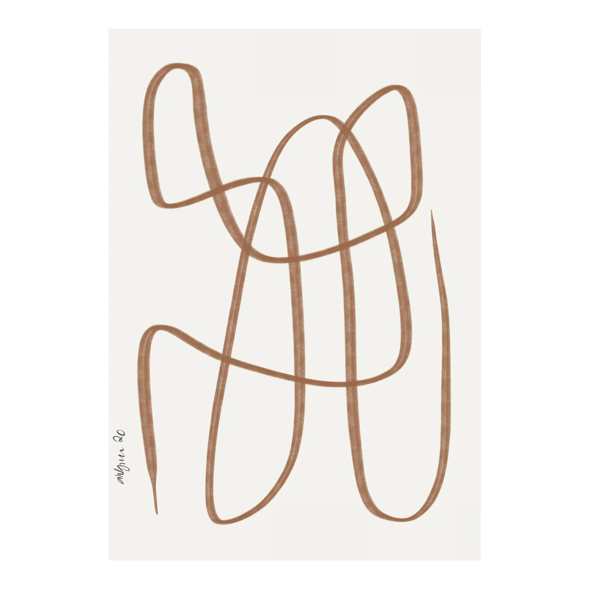 Paper Collective Poster Different Ways marron cm