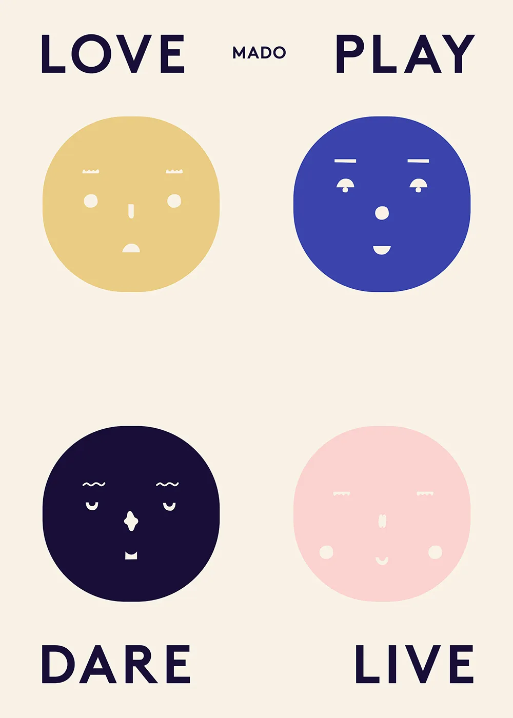 Paper Collective Poster Four Feelings cm