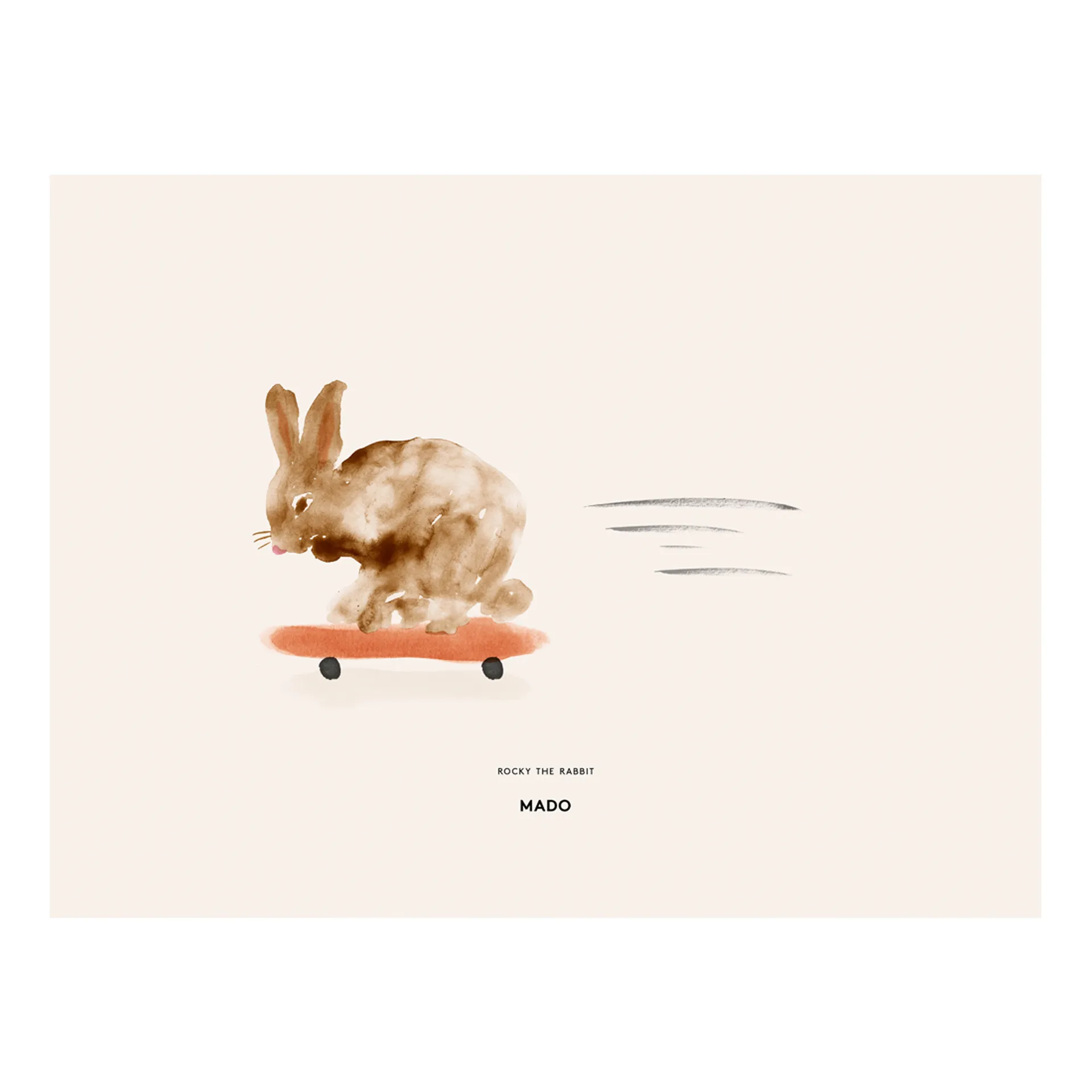 Paper Collective Poster Rocky the Rabbit cm