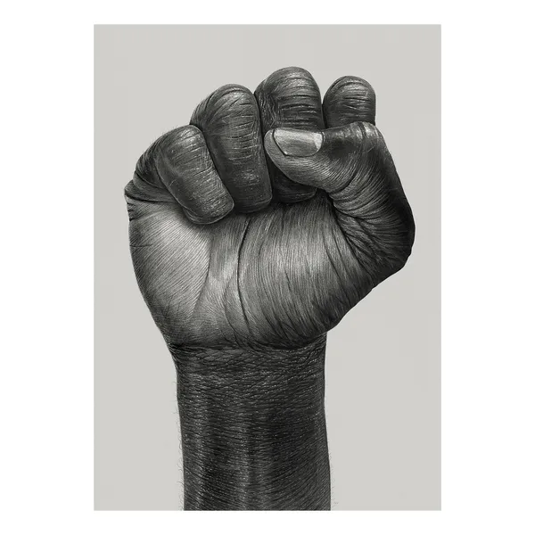 Raised Fist poster, 30x40 cm