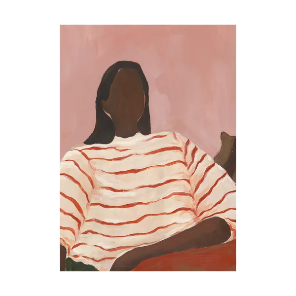 Red Stripes poster, 30x40 cm