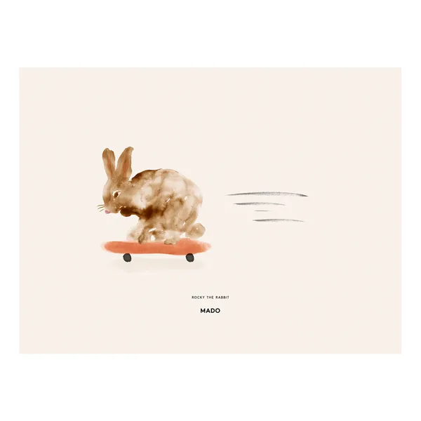 Rocky the Rabbit poster, 30x40 cm