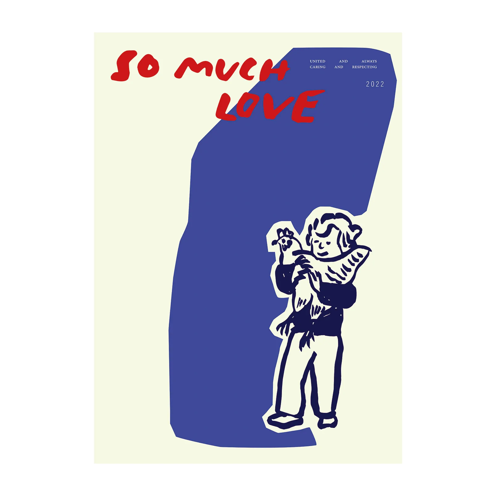 Paper Collective So Much Love Chicken plakat 30x40 cm