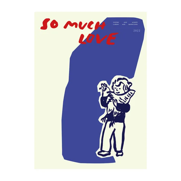 So Much Love Chicken poster, 30x40 cm