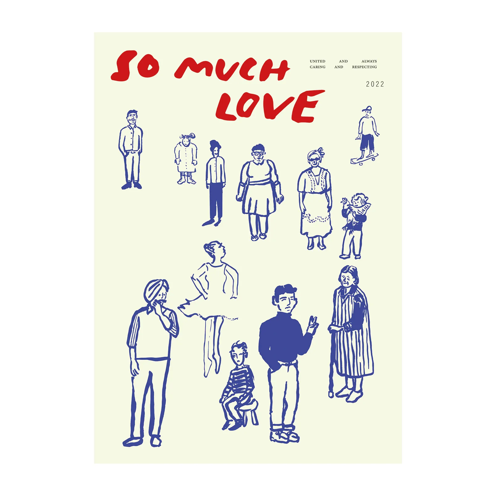 Paper Collective So Much Love plakat 50x70 cm billede