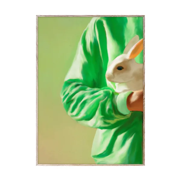 White Rabbit poster, 30x40 cm
