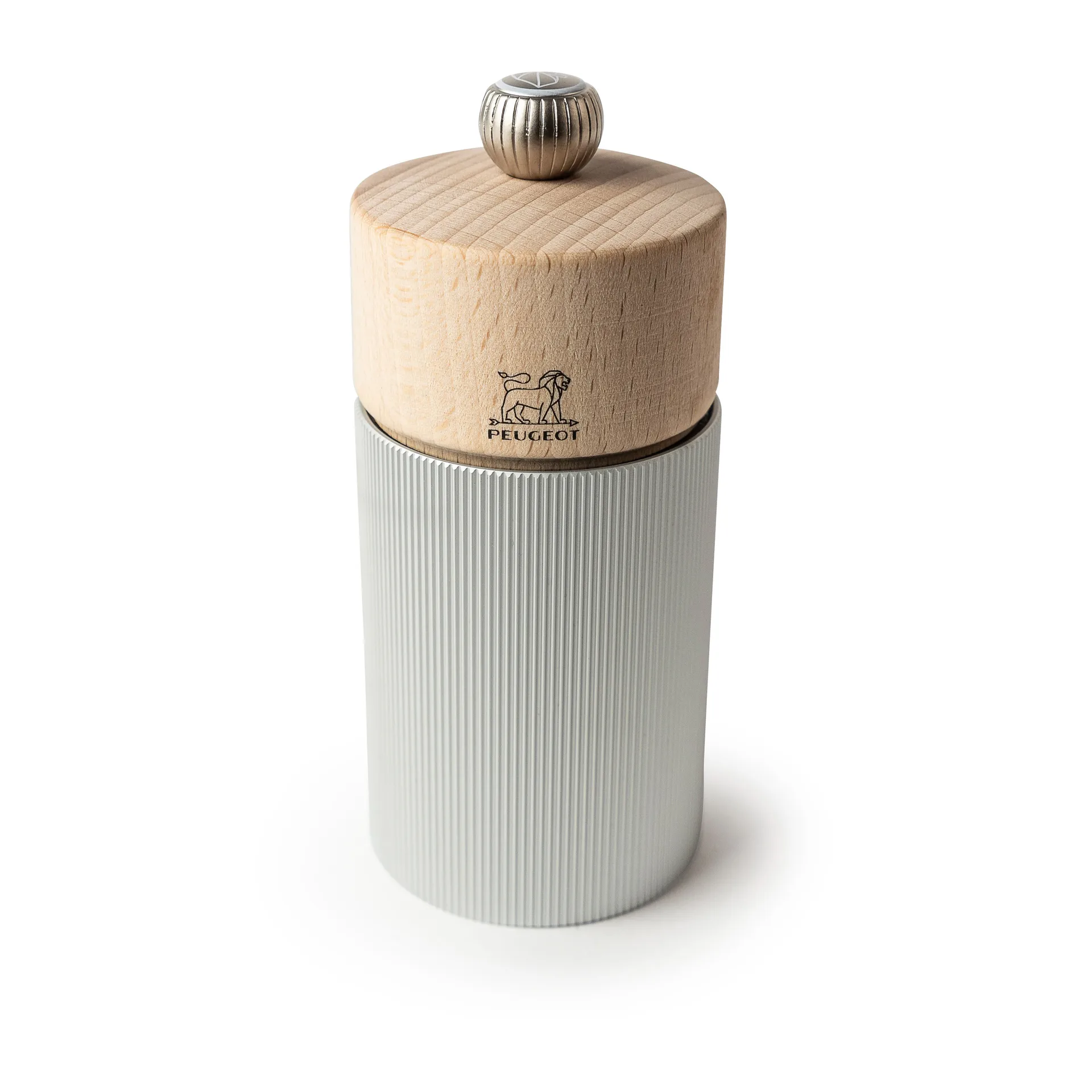 Peugeot Line Natural saltkværn 12 cm Wood/Aluminium