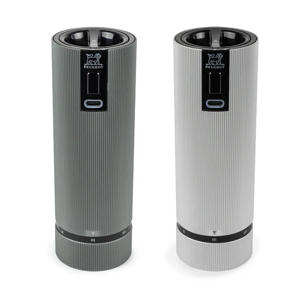 Line Z DUO Electric salt-och pepparkvarn 2 delar, Aluminium-carbon