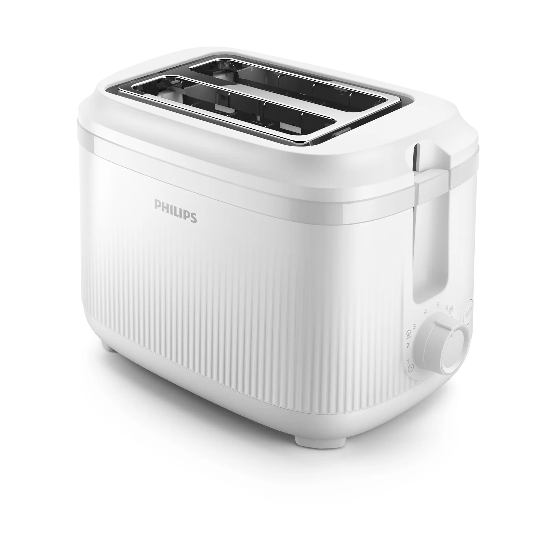 Philips HD2511 Brødrister 2 Slkiver - 900W, 8 niveauer - Hvid