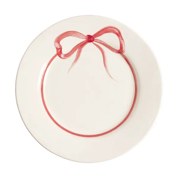 Bow tallrik, Dark Pink, 28 cm