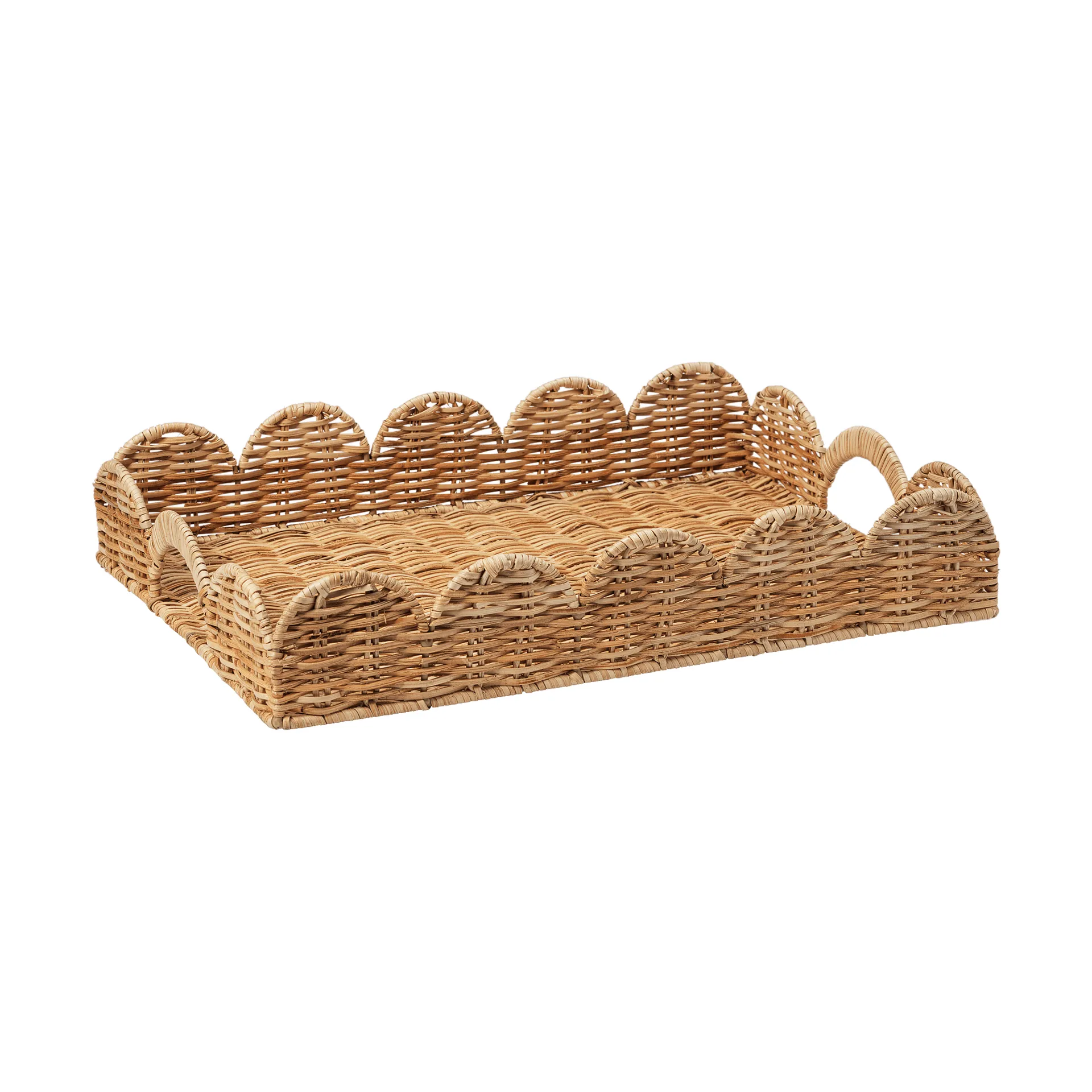 Pick a Poppy Classic Scallop bakke Natural, 30x40 cm