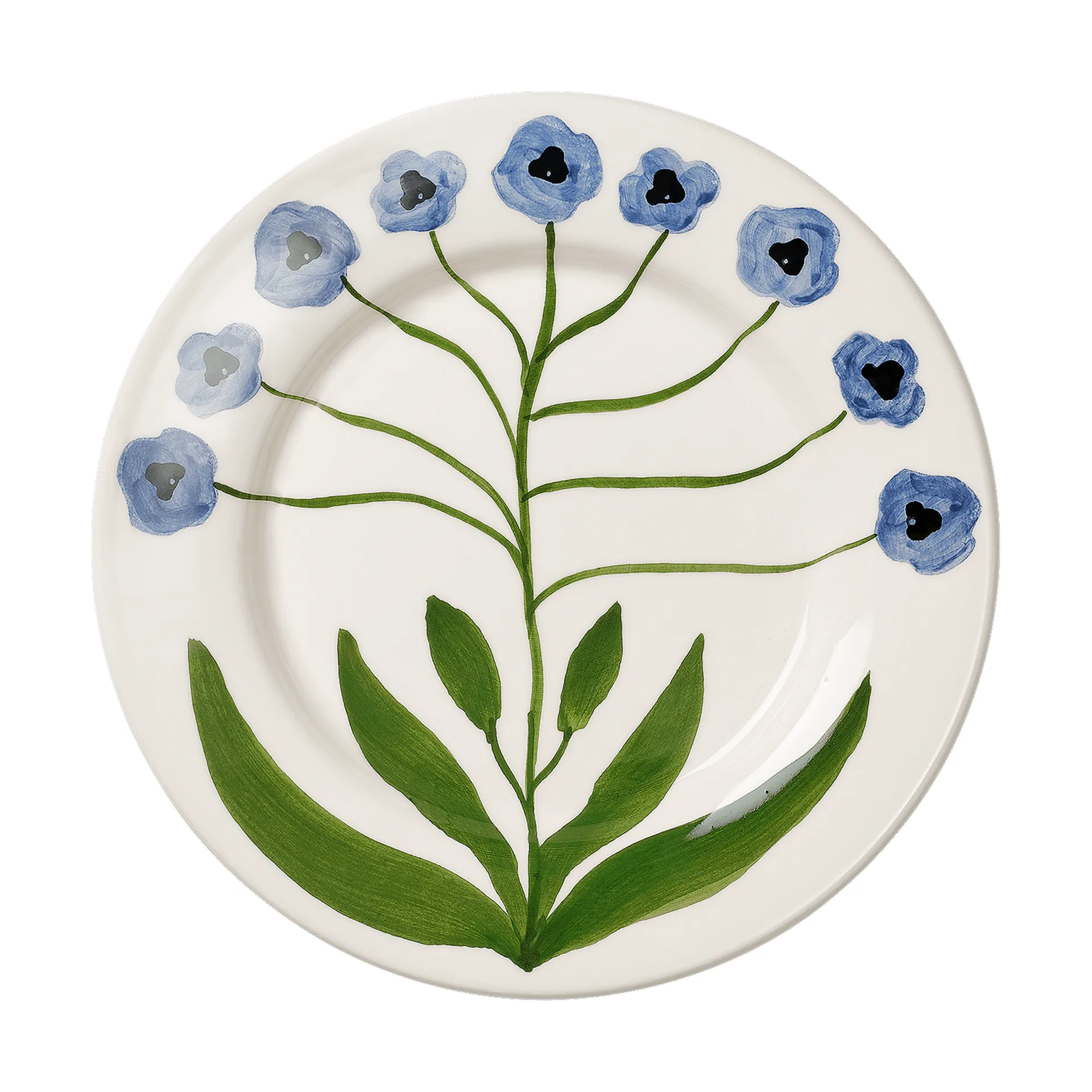 Pick a Poppy Madelen Möllard Pansy salattallerken Blue, 22 cm