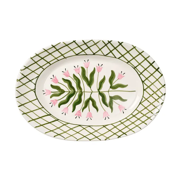 Madelen Möllard Tulip serveringsfat, Green, 38.5 cm