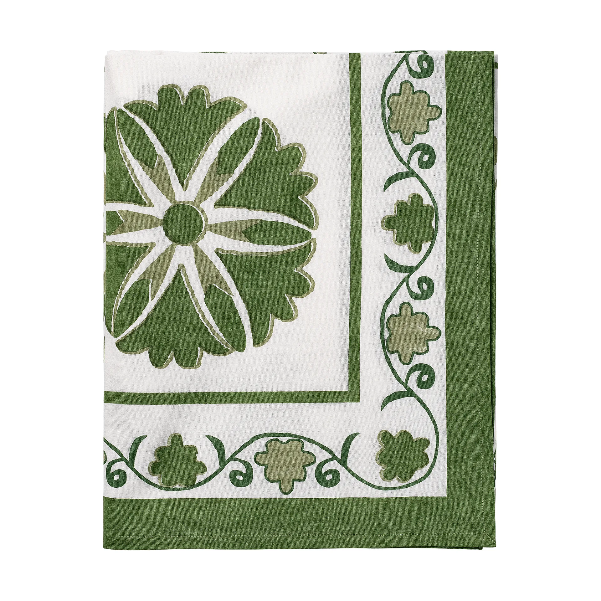 Pick a Poppy Suzani nappe Green, cm