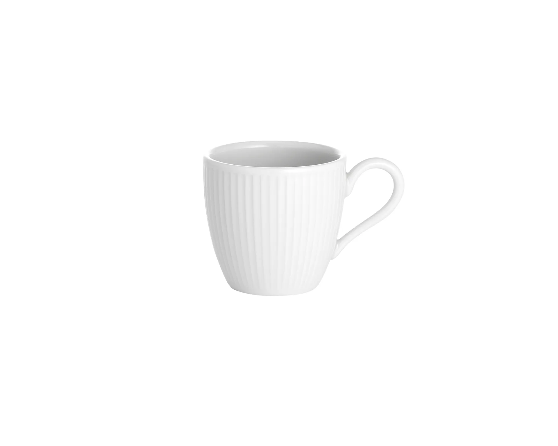 Pillivuyt Pillivuyt Pliss&eacute; espressokopp 9 cl Hvit