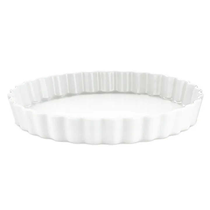 Pillivuyt Quiche-Form rund weiß