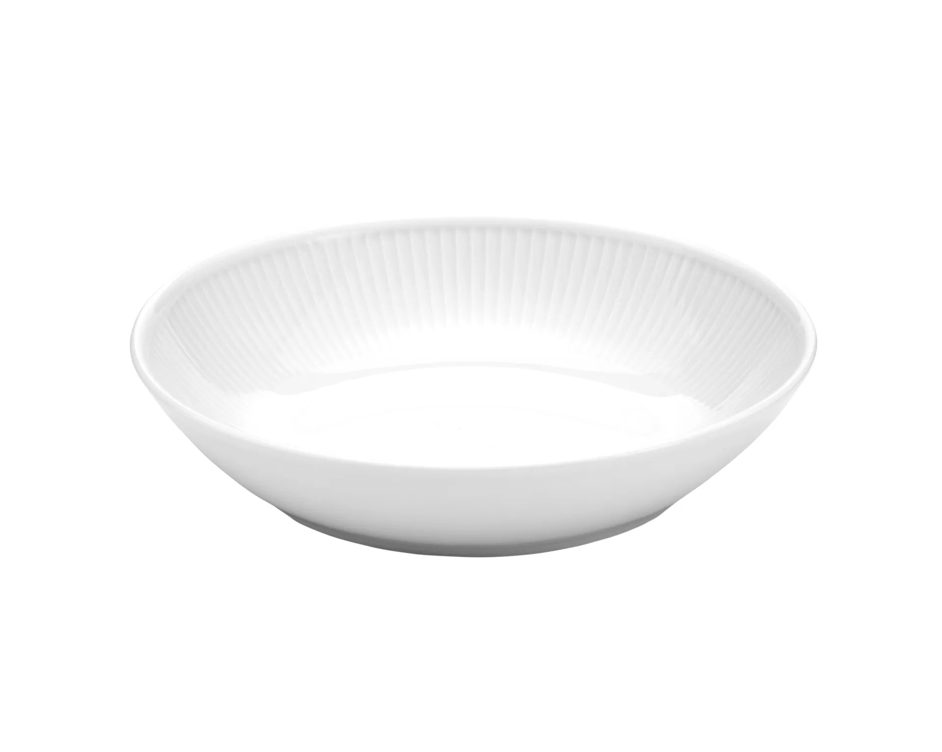 Pillivuyt Pliss&eacute; Salat/Pastatallerken 23 cm Hvit