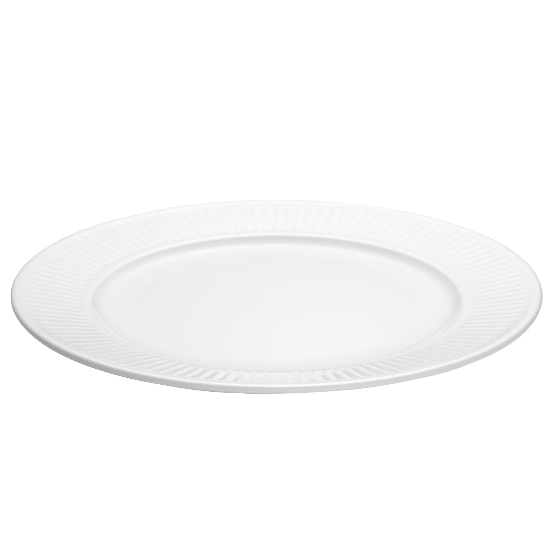 Pillivuyt - Plissé Tallerken flad Dia 24 cm Hvid