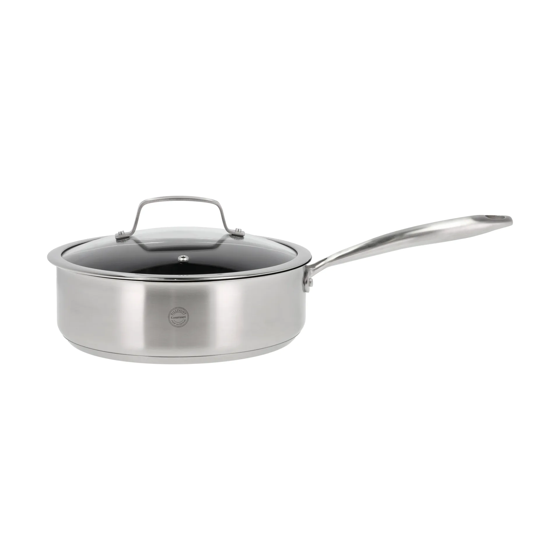 Pillivuyt Roya sauterpande keramisk non-stick 24 cm Rustfrit stål