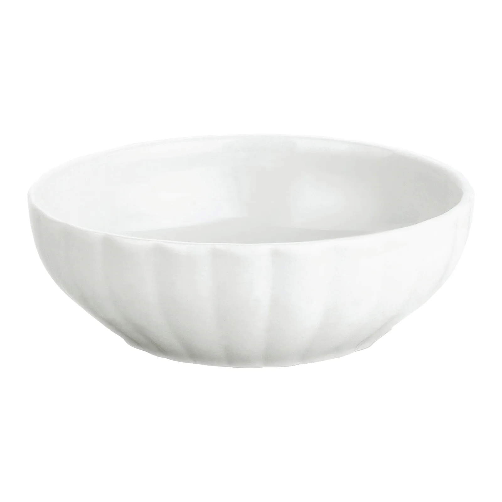 Pillivuyt Bowl wide fluted 40 cl Serie Originale 14 cm White