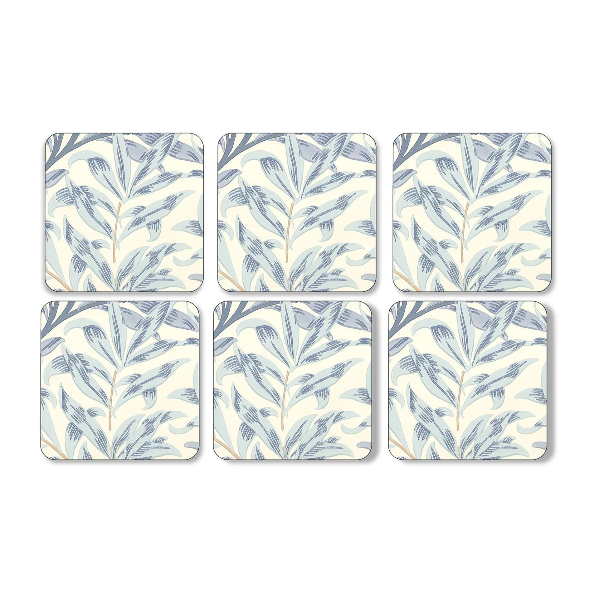 Pimpernel Lot de 6 sous-verres Willow Bough Bleu