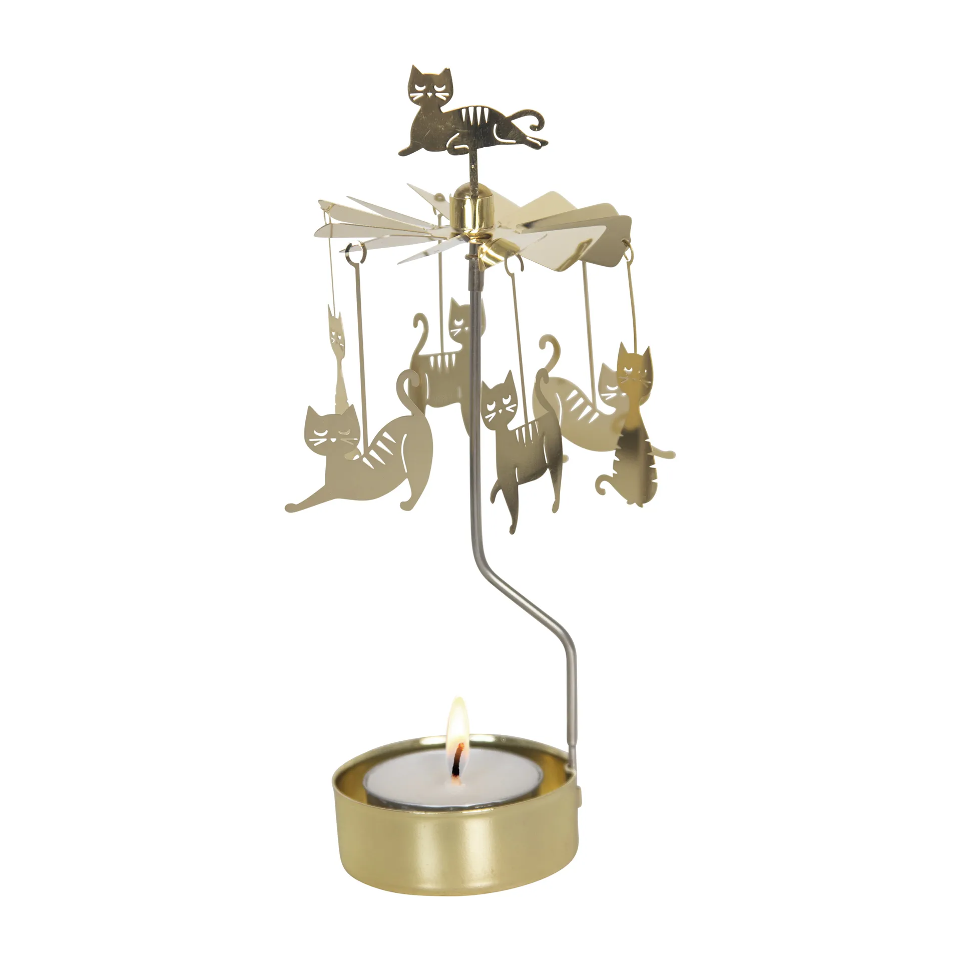 Pluto Design Carillon Famille des chats Doré