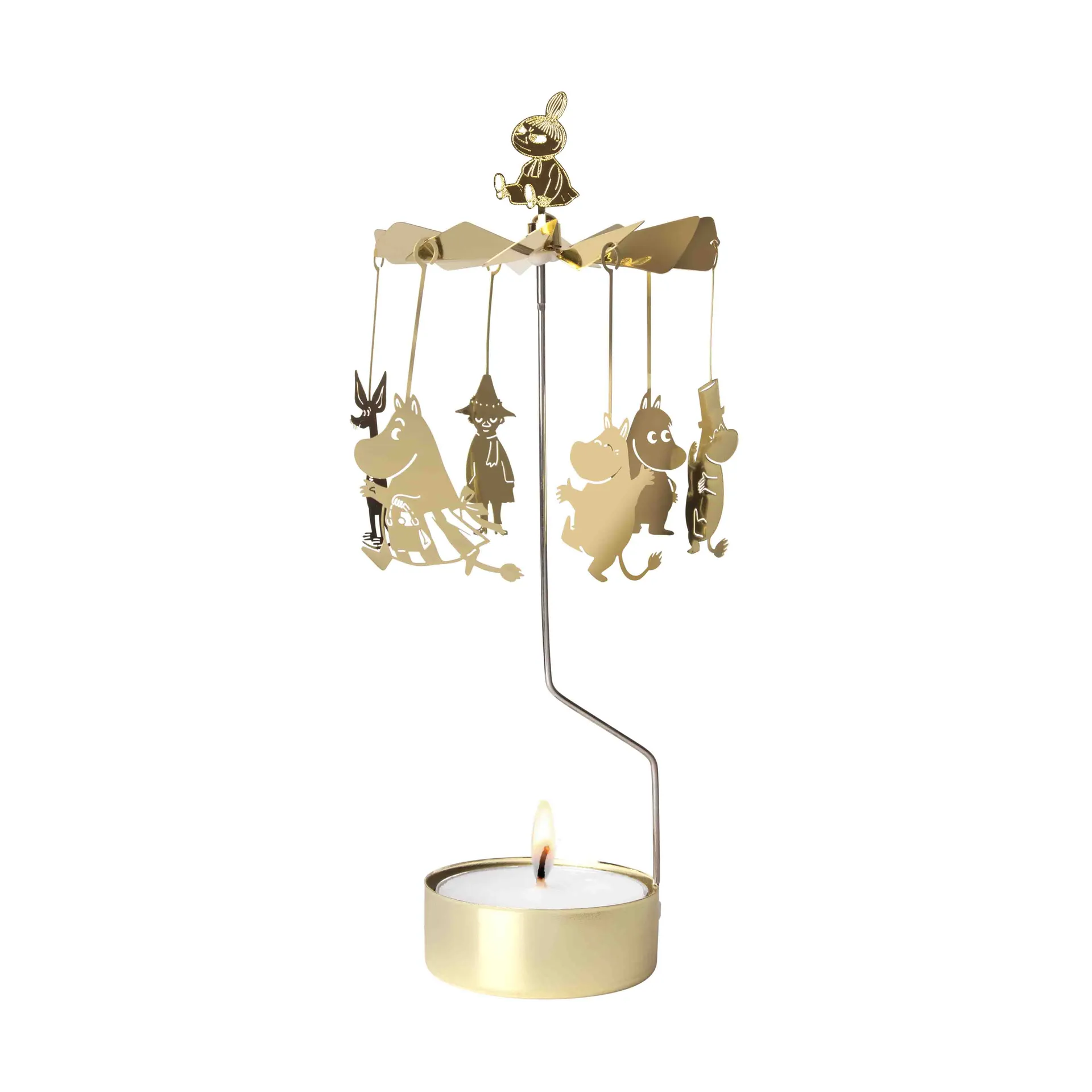 Pluto Design Carrousel à bougies Moomin familj XL Or