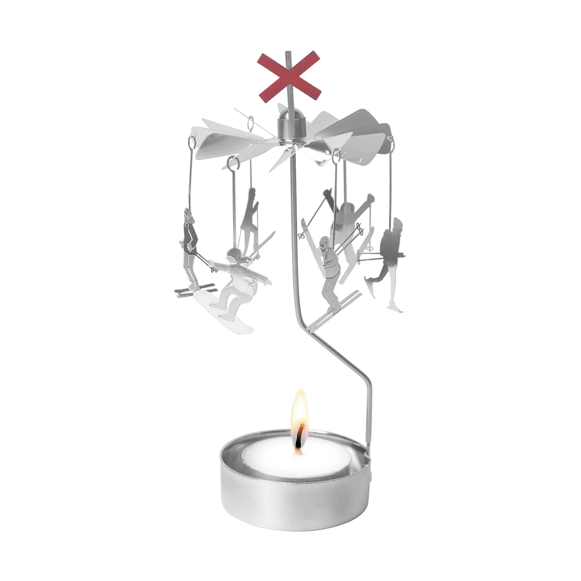 Pluto Design Carrousel à bougies Up north Argent