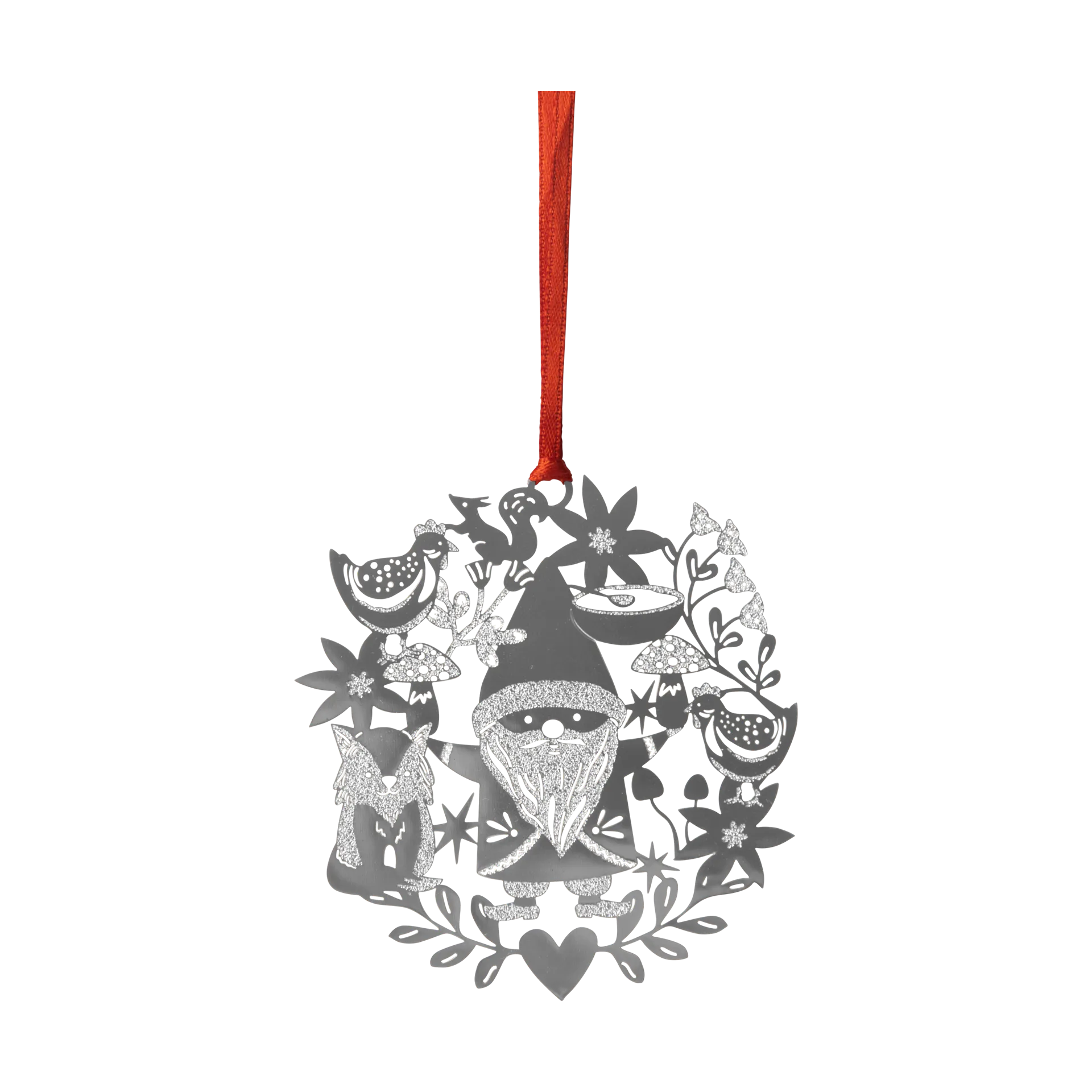 Pluto Design Fox & Santa juleophæng Sølv billede