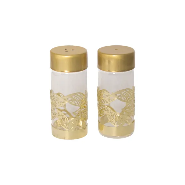 Grönska salt- och pepparkar, Guld-glas