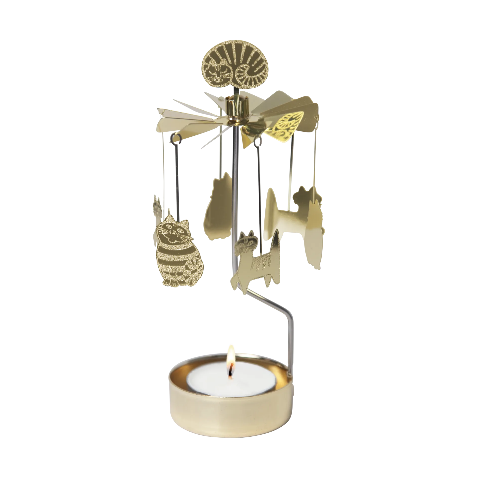 Pluto Design Lisa Larson katte englespil Guld