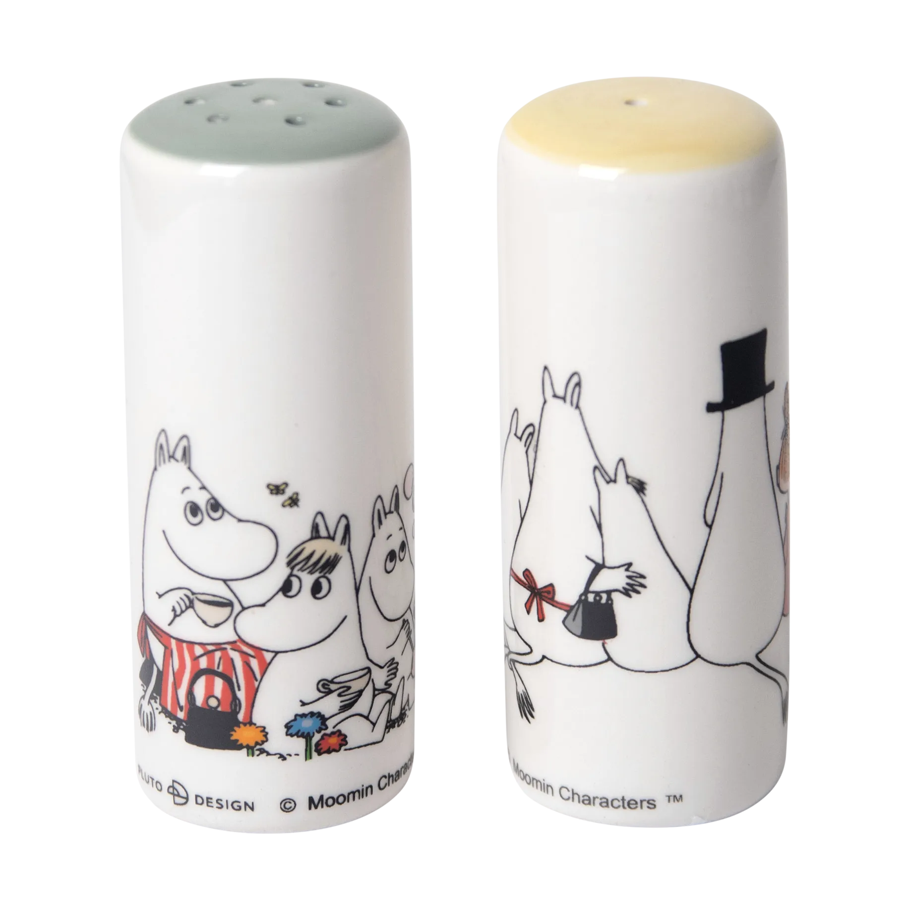 Pluto Design Moomin love salt & pebersæt Hvid-multi