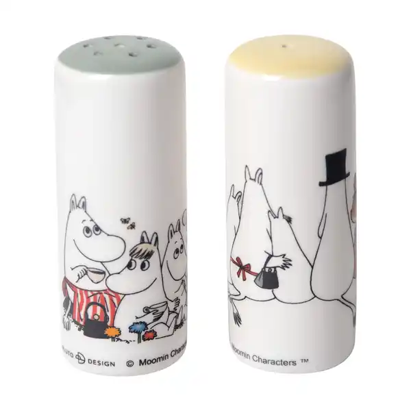Moomin love salt & pepparkar, Vit-multi