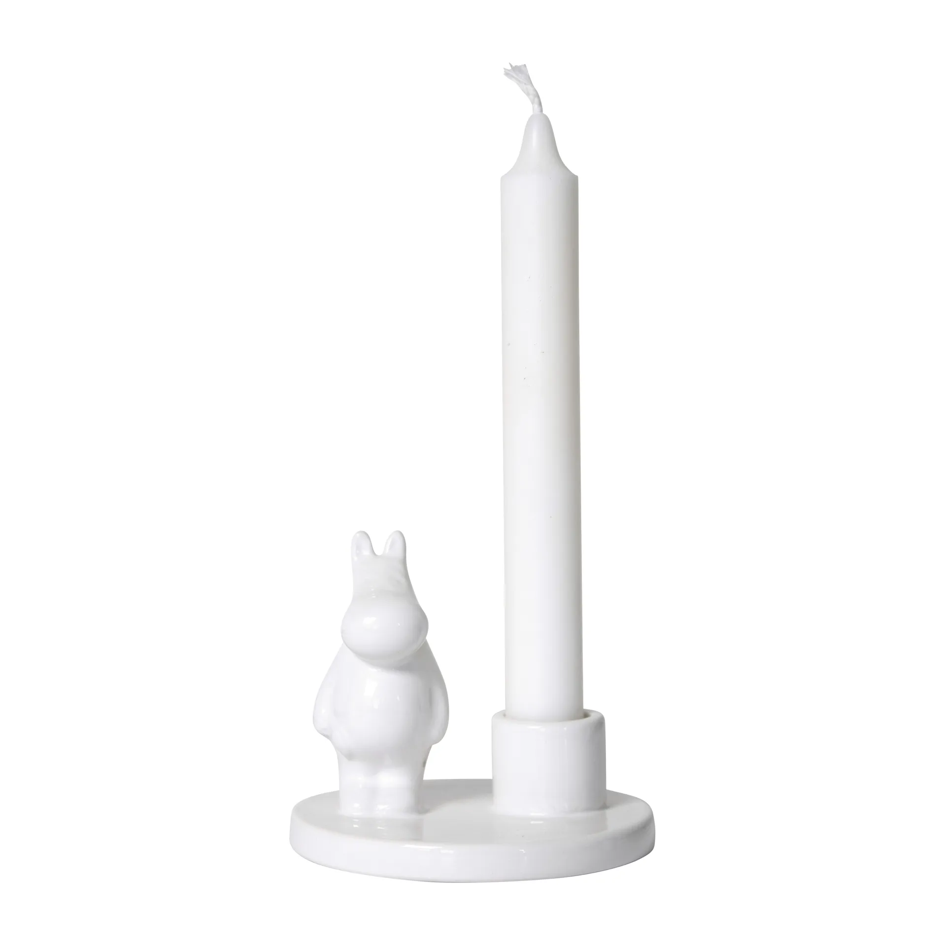 Pluto Design Mumin ljusstake keramik Vit
