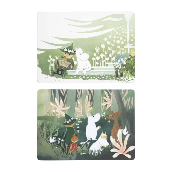 Mumin tallriksunderlägg 2-pack, Multi