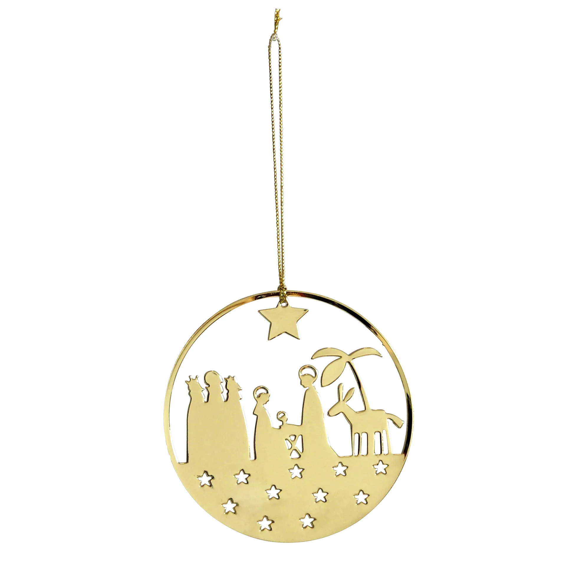 Pluto Design Pluto julepynt metal krybbe, guldfarvet